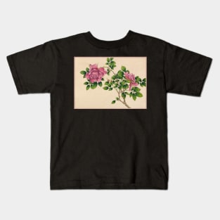 Rose (18th Century) painting by Zhang Ruoai. Original from The Cleveland Museum of Art Kids T-Shirt